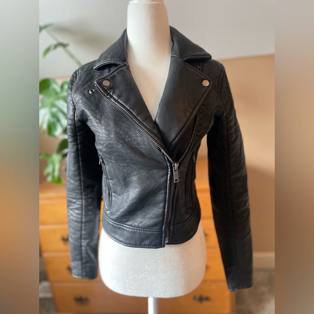 Abercrombie & Fitch Black Leather Jacket
